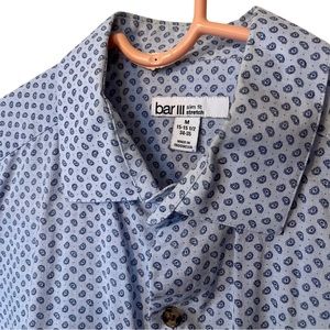 Blue Slim Fit Stretch Button Down - Medium